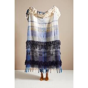 Anthropologie All Roads Bloomfield Throw Blanket 50" x 60"